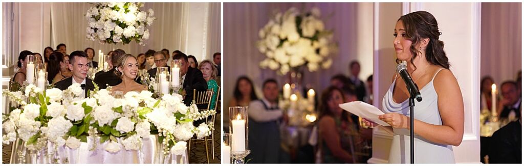 wedding speaches at Old Westbury Golf & Country Club Wedding Videographer